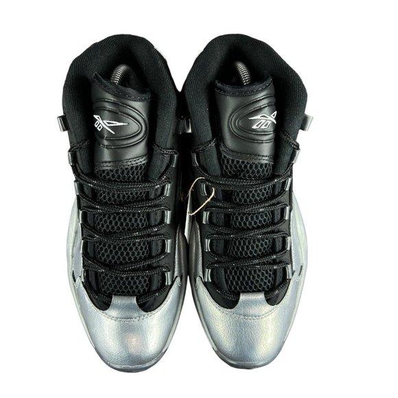 Reebok Question Mid Black Silver Basketball Shoes GX7925 Men\'s Size 7.5 - 8 main image 9